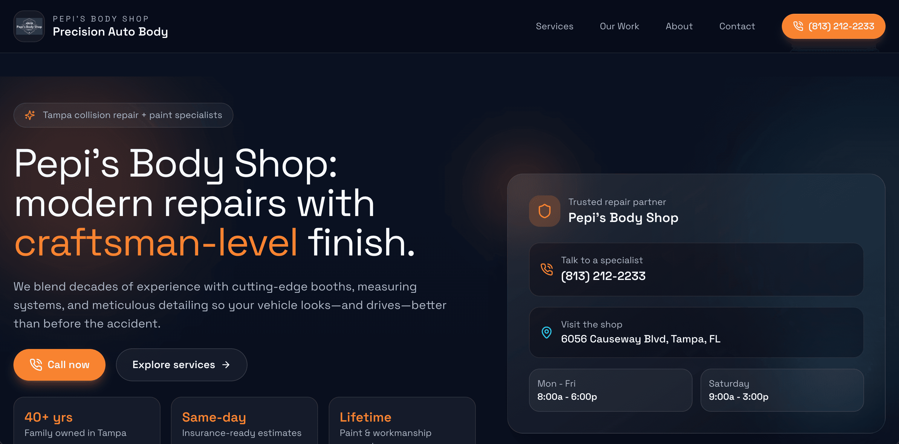 Pepi's Body Shop project screenshot